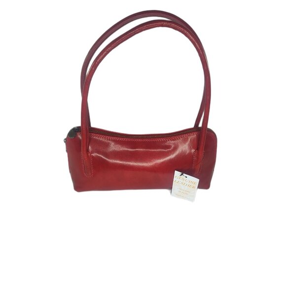 Genuine Charlie Leather "Caterina" Small Red Leather Handbag-NWT - Picture 11 of 14